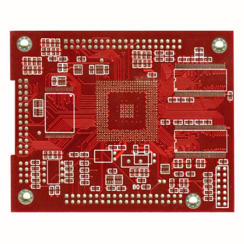 10-layer red PCB