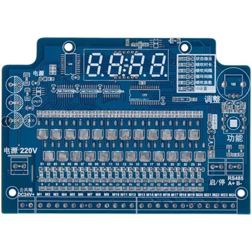 Double-sided PCB for relay protection