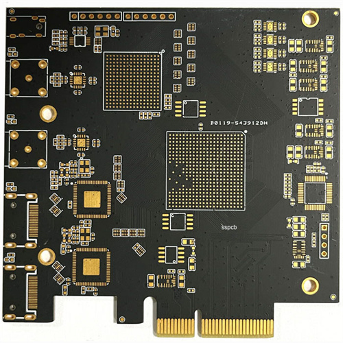 Gold finger blind hole PCB