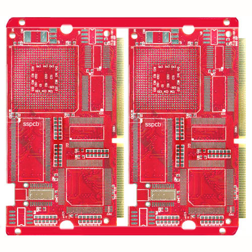 Red Solder Resist Bonding Alloy Finger PCB